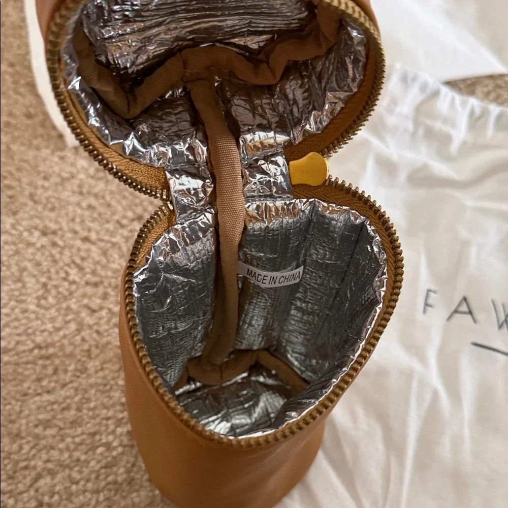 NWT Fawn Design Mini Diaper Backpack-Carmel Tan Vegan Leather + Accessories